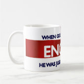 Mug Dieu du jour de St George de l'anglais créé (Gauche)