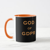 Mug Dieu du nom masculin de plaisanterie de (Gauche)