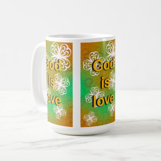 Mug Dieu est amour (Devant gauche)