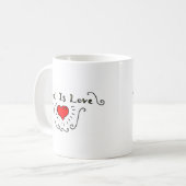 Mug Dieu est amour (Devant gauche)