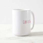 Mug Dieu est amour minimaliste moderne (Devant droit)