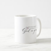 Mug Dieu est bon papillon pourpre (Devant droit)