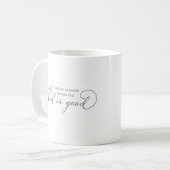 Mug Dieu est bon papillon pourpre (Devant gauche)