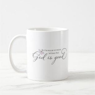 Mug Dieu est bon papillon pourpre
