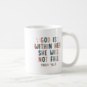 Mug Dieu est en elle, elle ne tombera pas
