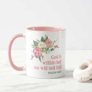 Mug Dieu est en elle, elle ne tombera pas - Bible Vers