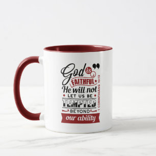 Mug Dieu est Fidèle – 1 Corinthiens 10:13 Verset Bibli