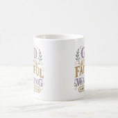 Mug Dieu Est Fidèle Dans L'attente Citation Chrétienne (Centre)