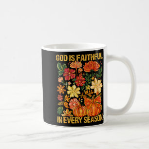 Mug Dieu Est Fidèle En Toute Saison Floral Automne Chr