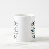Mug Dieu est ma base solide Citation de foi (Centre)