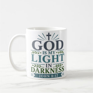 Mug Dieu Est Ma Lumière Dans Les Ténèbres Art De Foi M