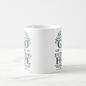 Mug Dieu est mon espérance éternelle Encouragement bib (Centre)