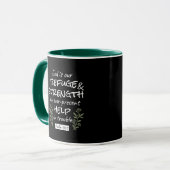 Mug "Dieu est notre refuge et notre force" Psaume 46:1 (Devant gauche)