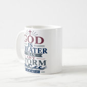 Mug Dieu est plus grand que n'importe quelle tempête É (Devant gauche)