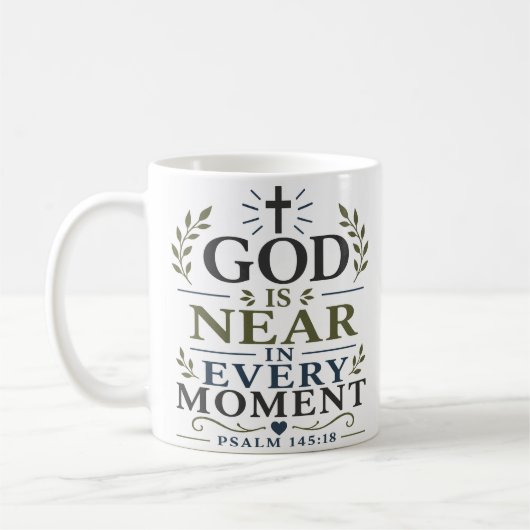 Mug Dieu Est Près À Chaque Instant Citation De Dévotio (Gauche)