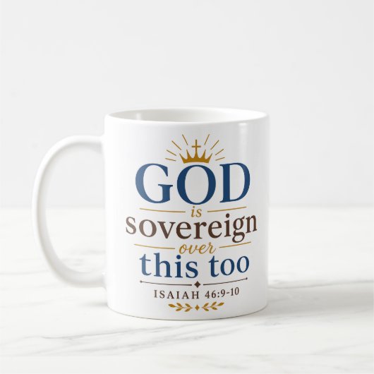 Mug Dieu est souverain sur ce passage aussi Écriture c (Gauche)