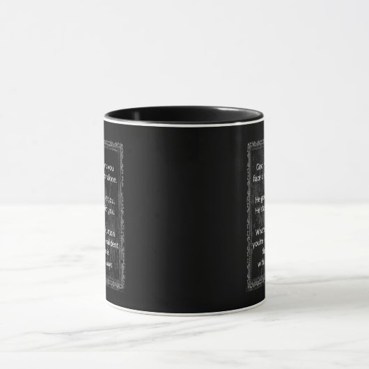 Mug Dieu est toujours avec vous jamais seul (Centre)