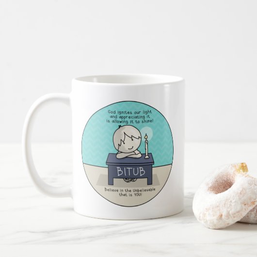 Mug Dieu fait éclater notre lumière (Avec donut)