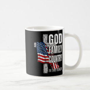 Mug Dieu Famille Pays Drapeau Américain Chrétien Patri