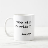 Mug "DIEU Fournira!" - Verset biblique fidèle - (Gauche)