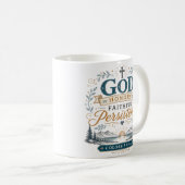 Mug Dieu Honore La Persévérance Fidèle Citation Chréti (Devant droit)