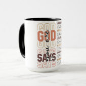 Mug Dieu Inspirant Dit Que Vous Êtes (Devant gauche)