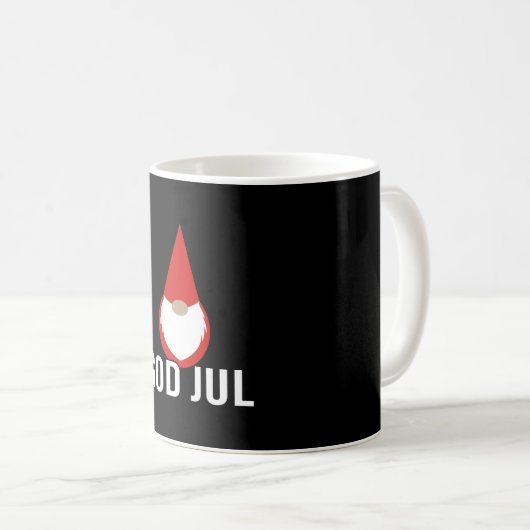 Mug Dieu Jul Gnome Tomte Joyeux Noël (Devant droit)