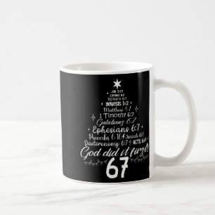 Mug Dieu l'a fait en premier 67 Bible chrétienne 6 7 M