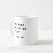Mug "DIEU M'A Fait Rire !" - Drôle Verset Bible - (Devant gauche)
