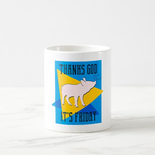 Mug Dieu merci c'est vendredi