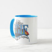 Mug Dieu merci, je suis pardonné au TGIF (Devant gauche)