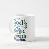 Mug Dieu Mon Abri Et Ma Force Verset Paisible (Devant gauche)