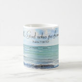 Mug Dieu qui exécute Miracles Ocean Blue Bible Verse (Centre)