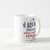 Mug Dieu reçoit ce que la reddition libère chrétien (Devant droit)