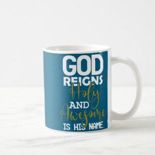 Mug Dieu règne saint et son nom est impressionnant Pâq