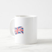 Mug Dieu sauve la reine avec Union Jack (Devant gauche)