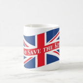 Mug Dieu sauve le roi avec Union Jack (Centre)