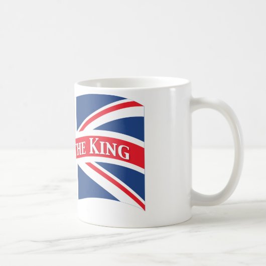 Mug Dieu sauve le roi avec Union Jack (Droite)