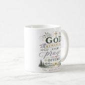 Mug Dieu se souvient de chaque prière offerte Citation (Devant droit)