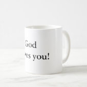 Mug Dieu t'aime ! (Devant droit)