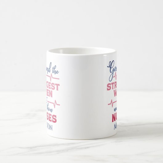 Mug Dieu Trouve Forte Femmes Infirmière (Centre)