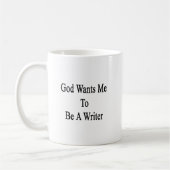 Mug Dieu veut que je soit un auteur (Gauche)