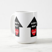 Mug Dieux Love Arrow Coeur (Devant gauche)