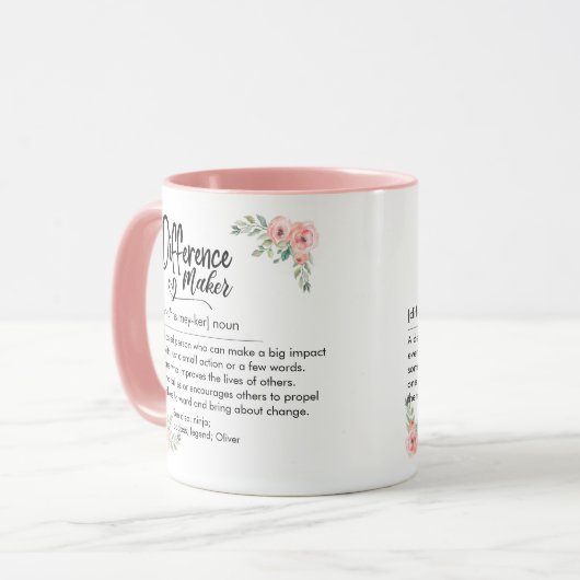 Mug Difference Maker Definition Appreciation for her (Devant gauche)