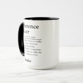 Mug Difference Maker Personalized Appreciation Gift (Devant gauche)