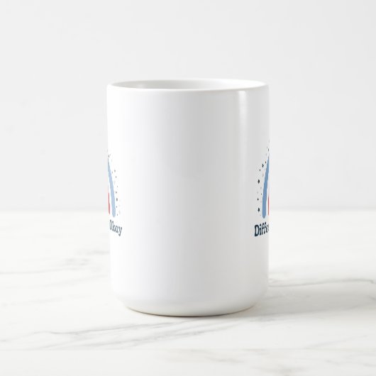 Mug Différent est OK Autism Mug, 15 oz (Centre)