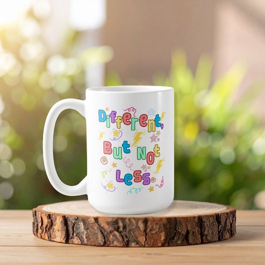 Mug Différent, mais pas moins - Sensibilisation à l'AD