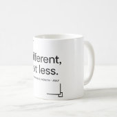 Mug Différent, Pas Moins | Fierté de Handicap Minimali (Devant droit)