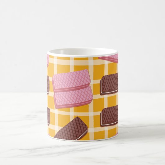 Mug Différentes gaufres aromatisées sans soudure arriè (Centre)