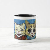 Mug Différents Chats Regardent, Louis Wain (Centre)